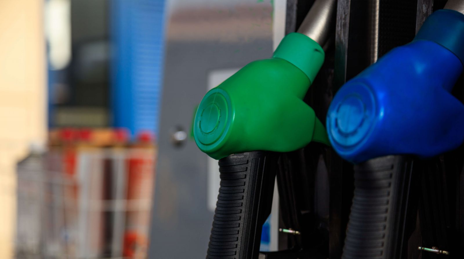 Fuel pumps at the service station