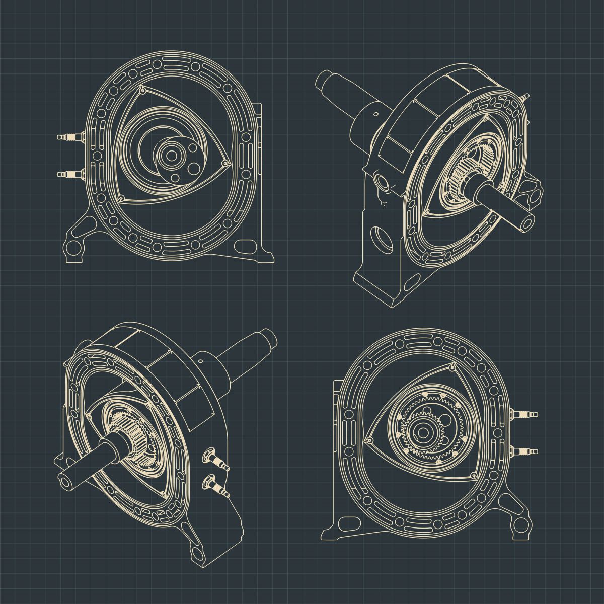 Rotary engine drawing