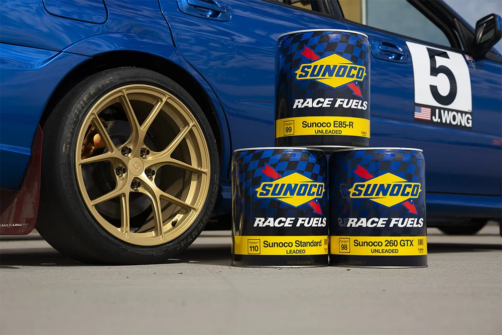 Sunoco fuels with racecar