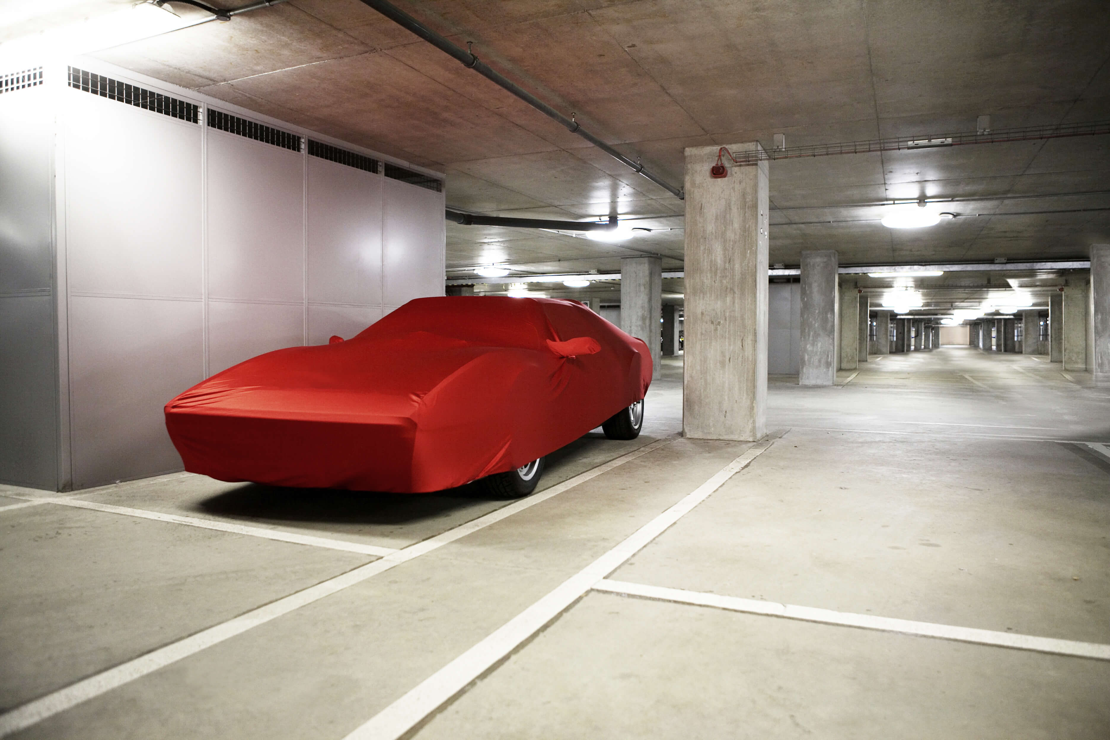 Sports Car Under Wraps