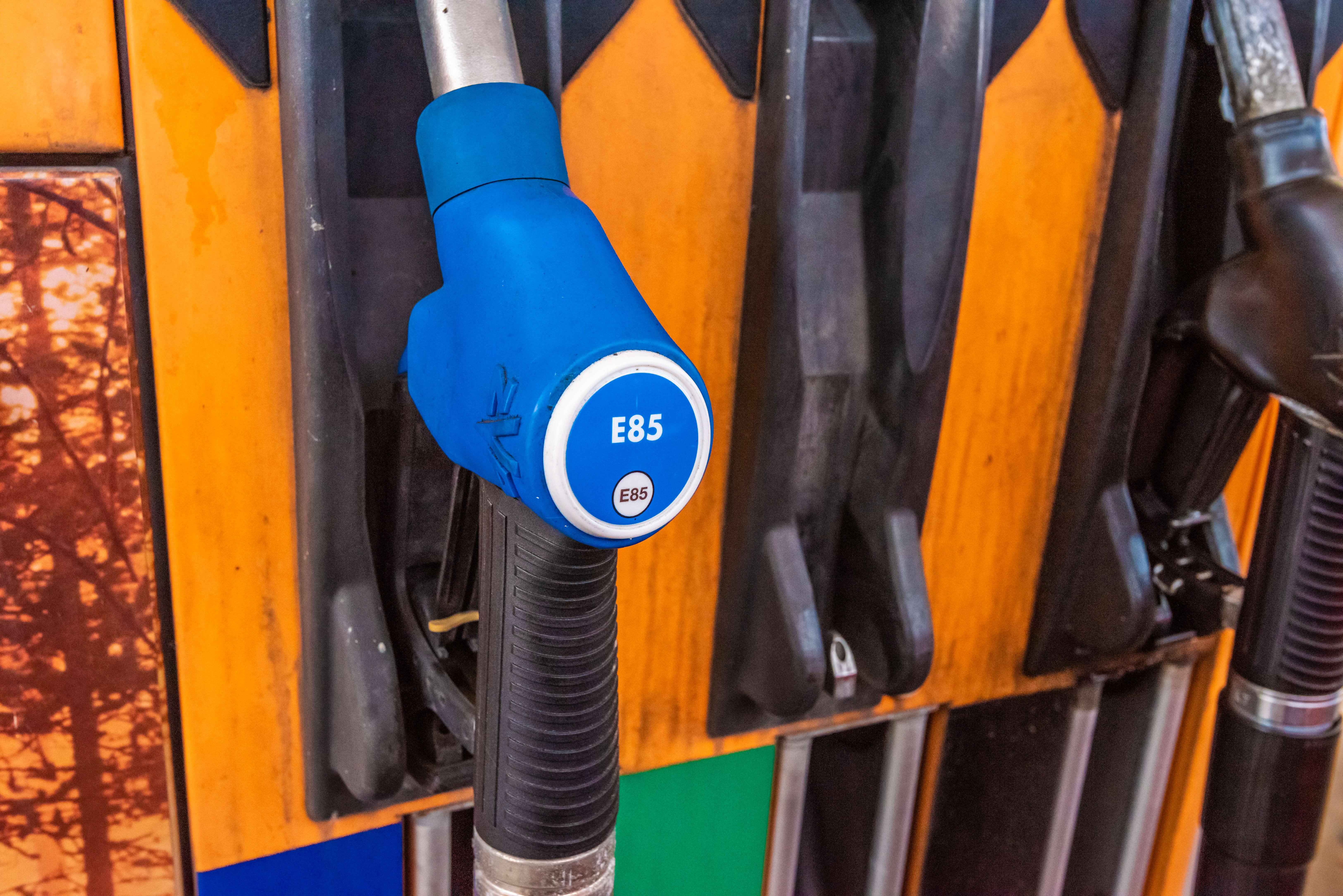 Gas pump with Ethanol E85