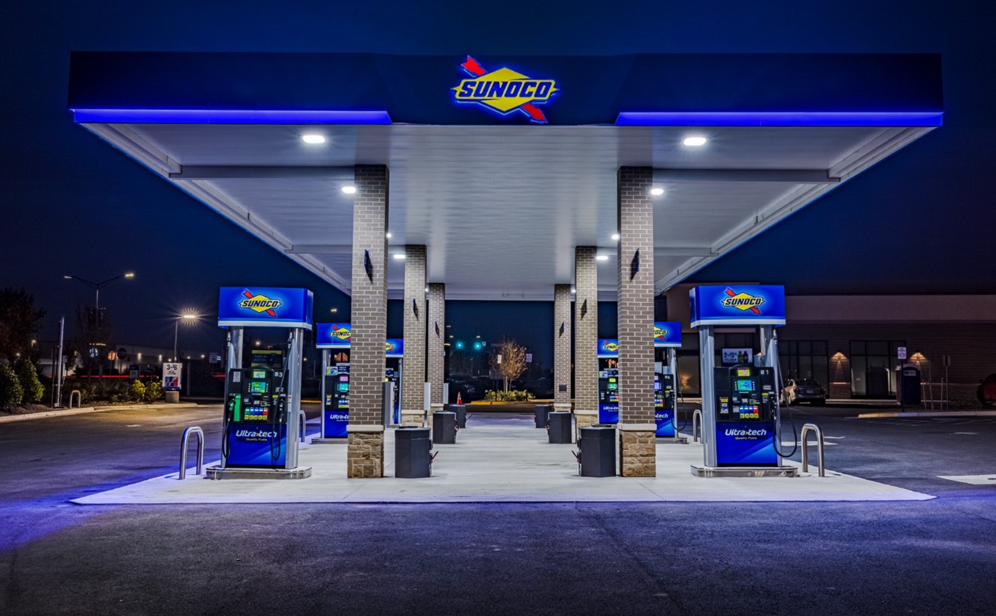 Sunoco station at night