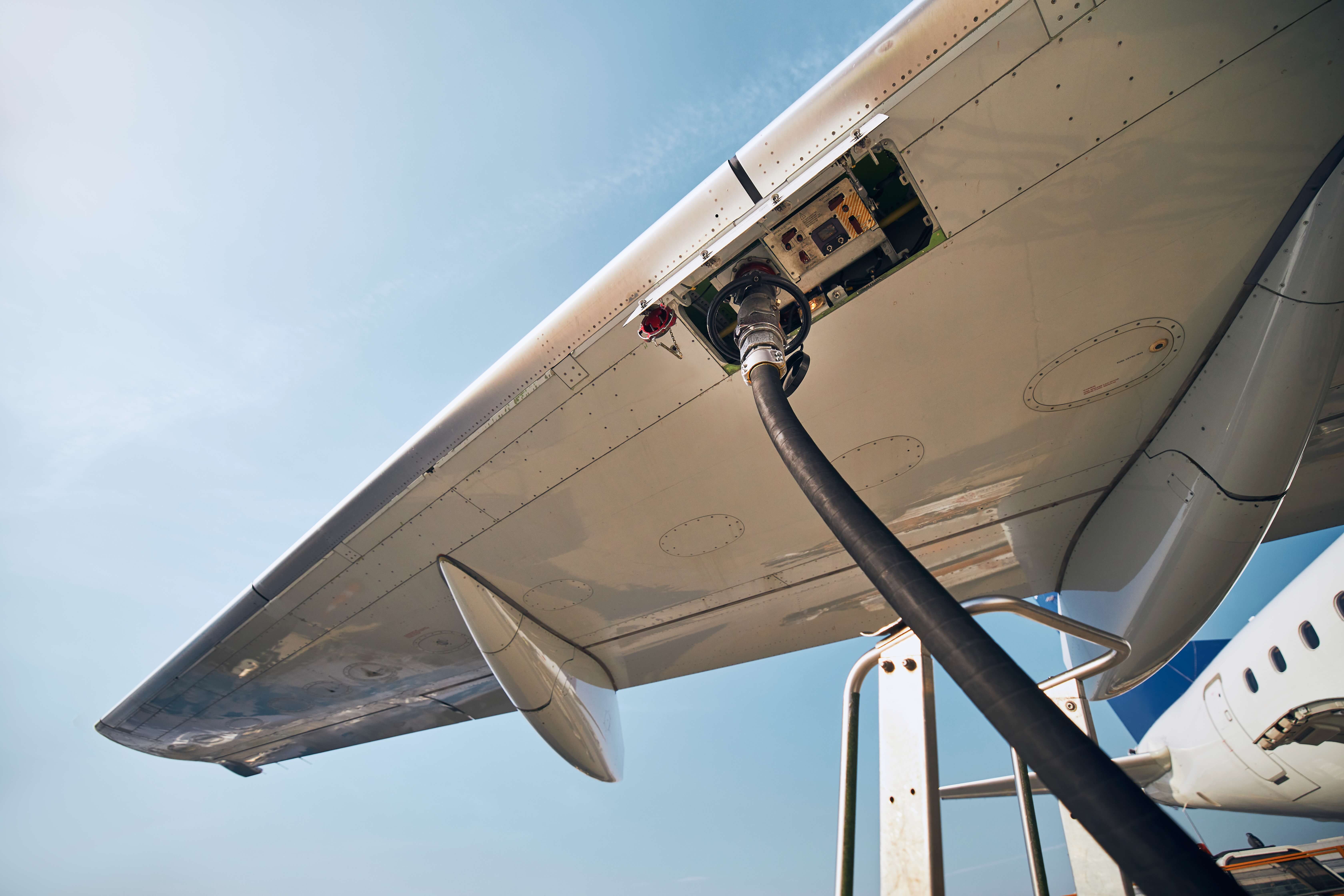 Refueling of airplane